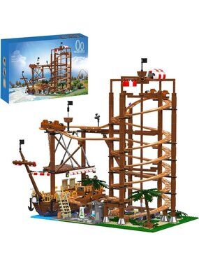 Motorized Electric Roller Coaster Building Set - 2174 PCS Fun Toy for Kids